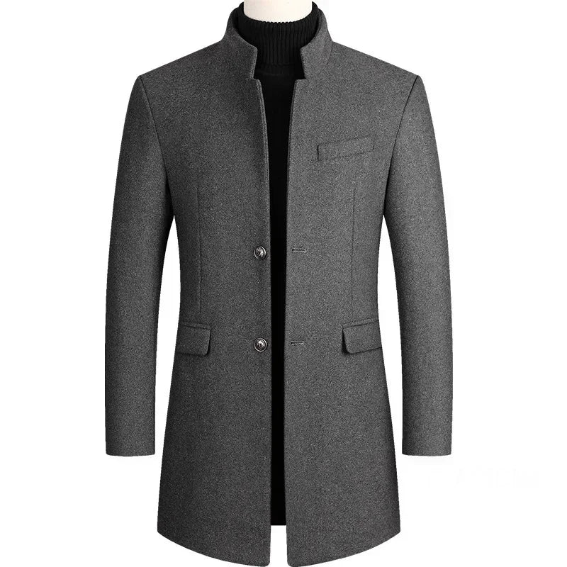 Van Laarhoven® | Kasjmier-wollen heren trenchcoat