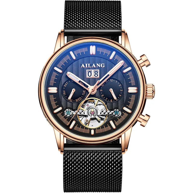 Stijlvolle Waterdichte Tourbillon Horloge