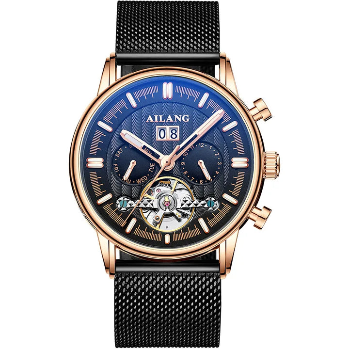 Stijlvolle Waterdichte Tourbillon Horloge