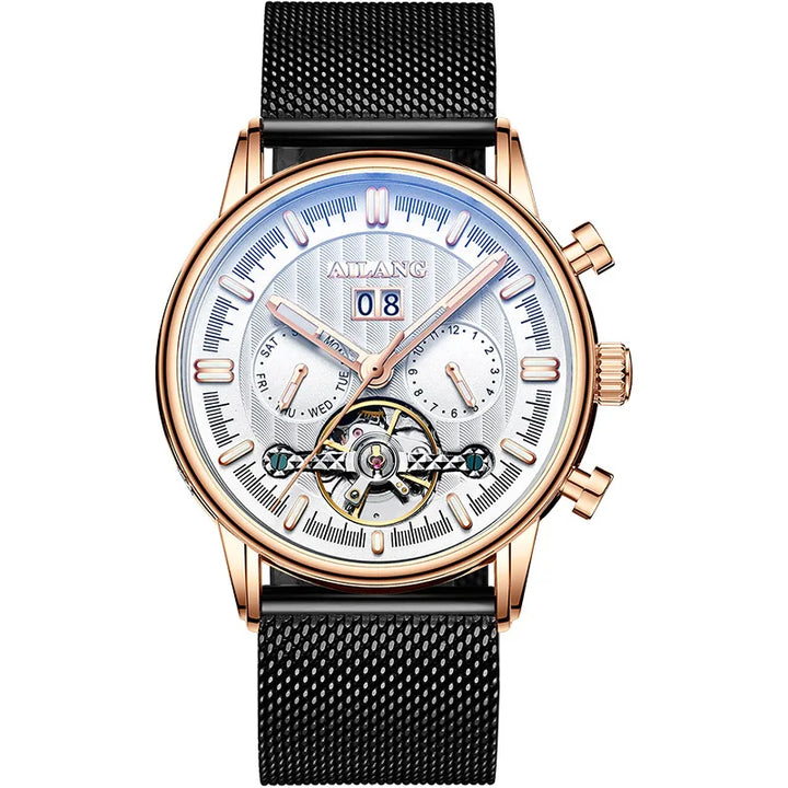 Stijlvolle Waterdichte Tourbillon Horloge