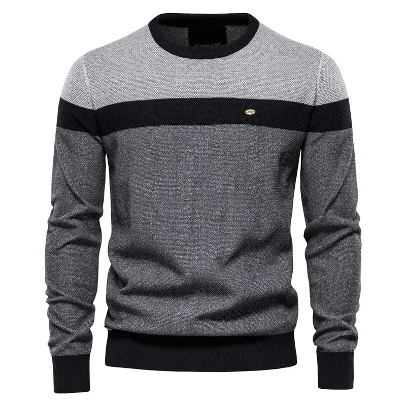 Van Laarhoven Mode | Elegante herentrui met structuurpatroon