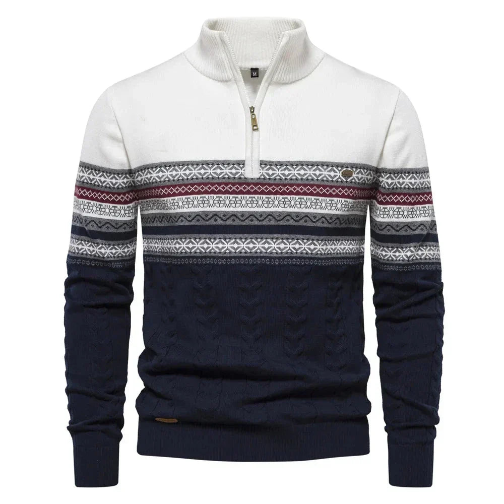 Van Laarhoven Mode | Moderne herentrui met rits