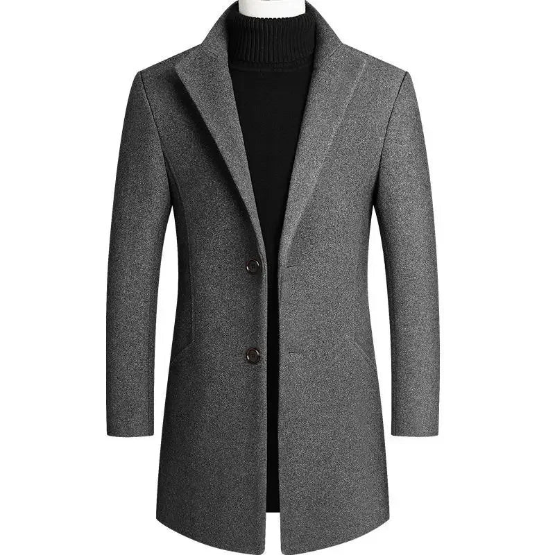 Van Laarhoven® | Kasjmier-wollen heren trenchcoat
