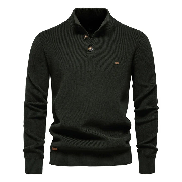 Van Laarhoven Mode | Herentrui met knoopdetails