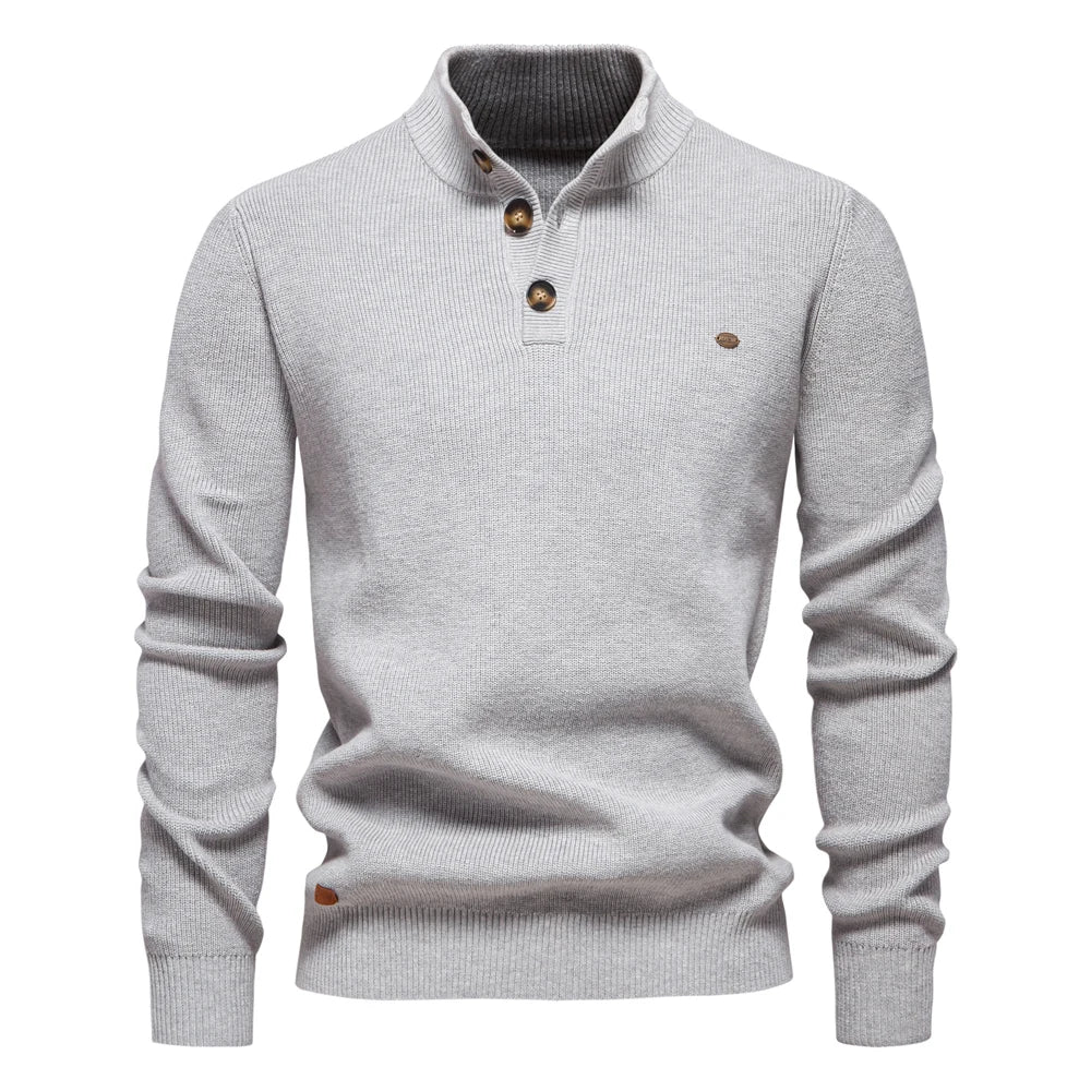 Van Laarhoven Mode | Herentrui met knoopdetails