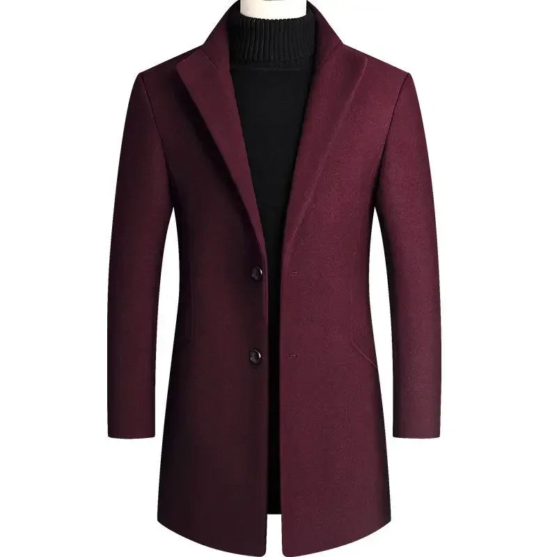 Van Laarhoven® | Kasjmier-wollen heren trenchcoat