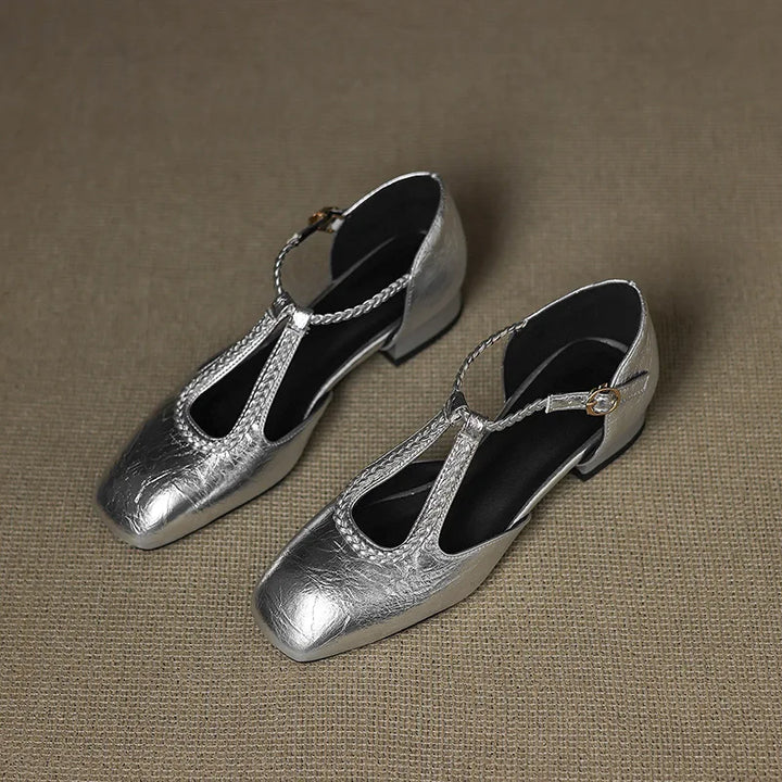 Estelle | Retro Leren Ballerina's