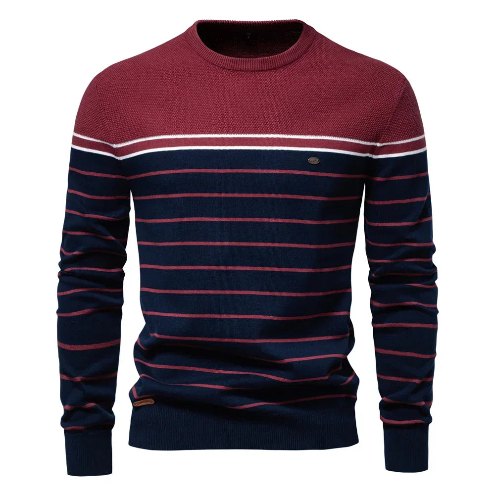 Van Laarhoven Mode | Herentrui met streepdesign
