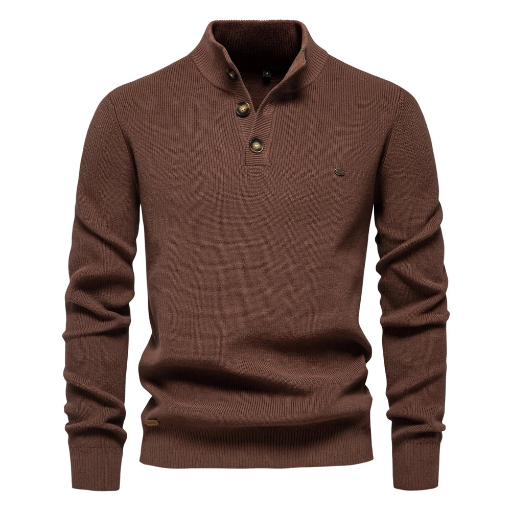Van Laarhoven Mode | Herentrui met knoopdetails