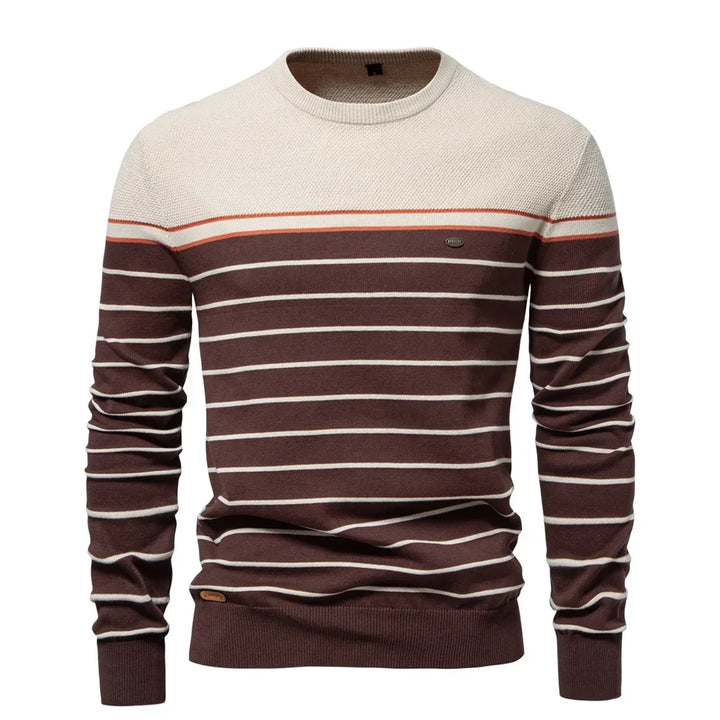 Van Laarhoven Mode | Herentrui met streepdesign