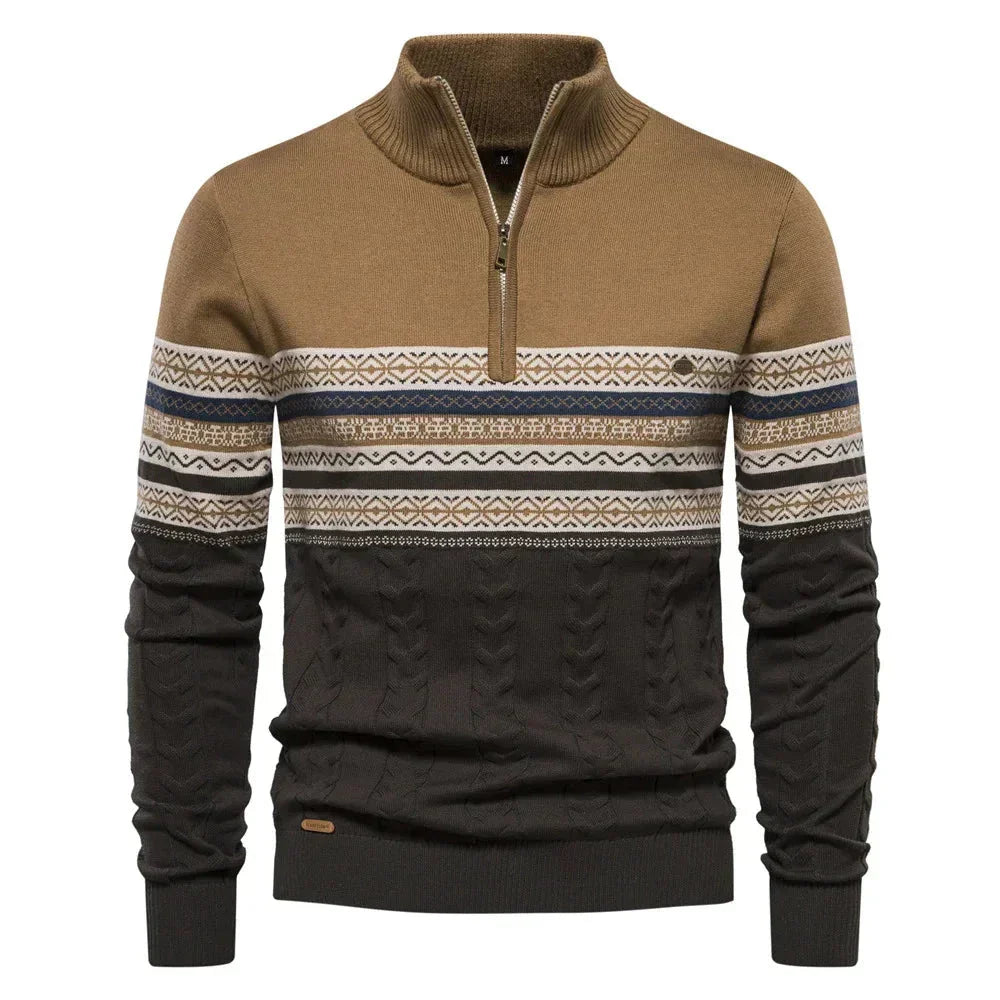 Van Laarhoven Mode | Moderne herentrui met rits