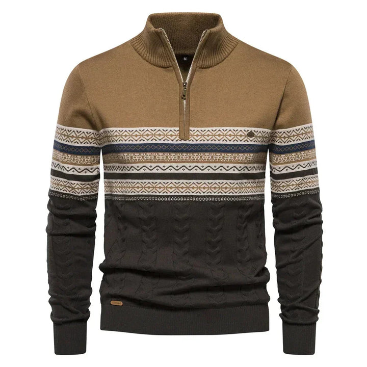 Van Laarhoven Mode | Moderne herentrui met rits