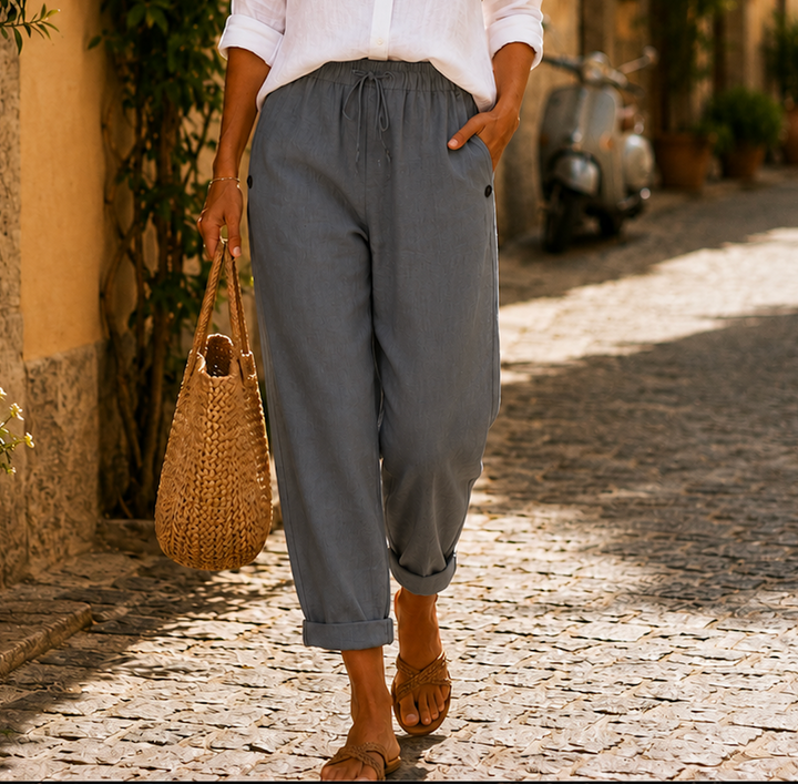 Eva | Lichte Linnen Broek