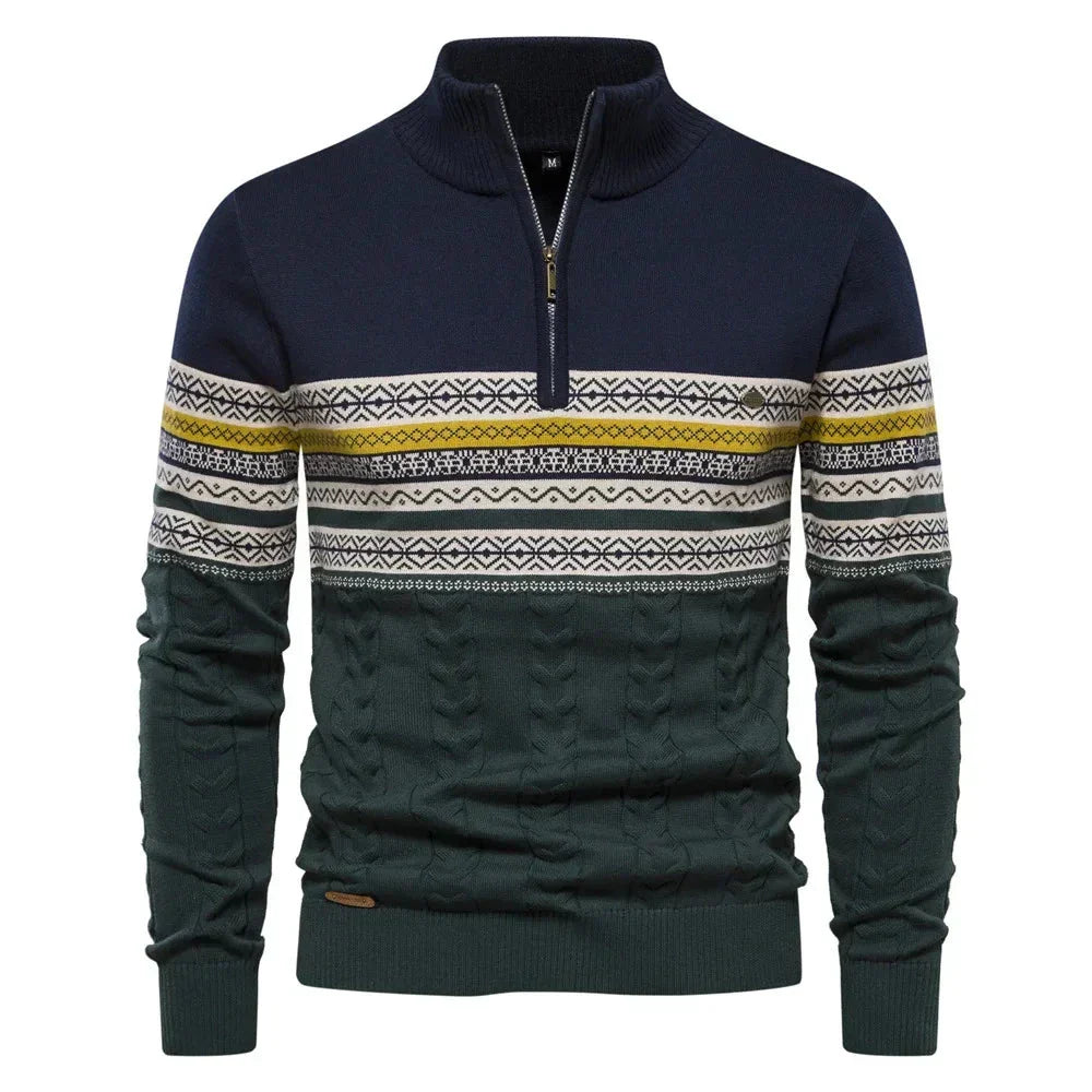 Van Laarhoven Mode | Moderne herentrui met rits