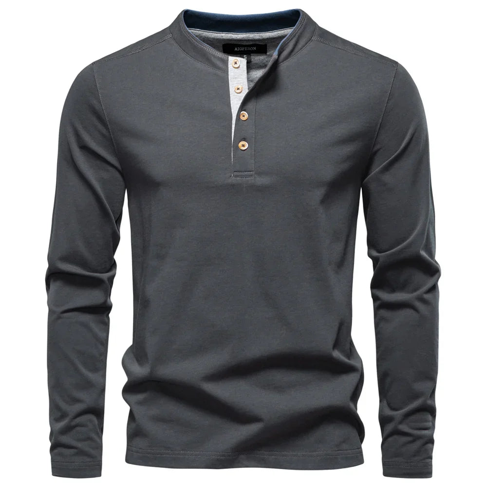 Van Laarhoven™ | Premium Heren T-Shirt Met Lange Mouwen