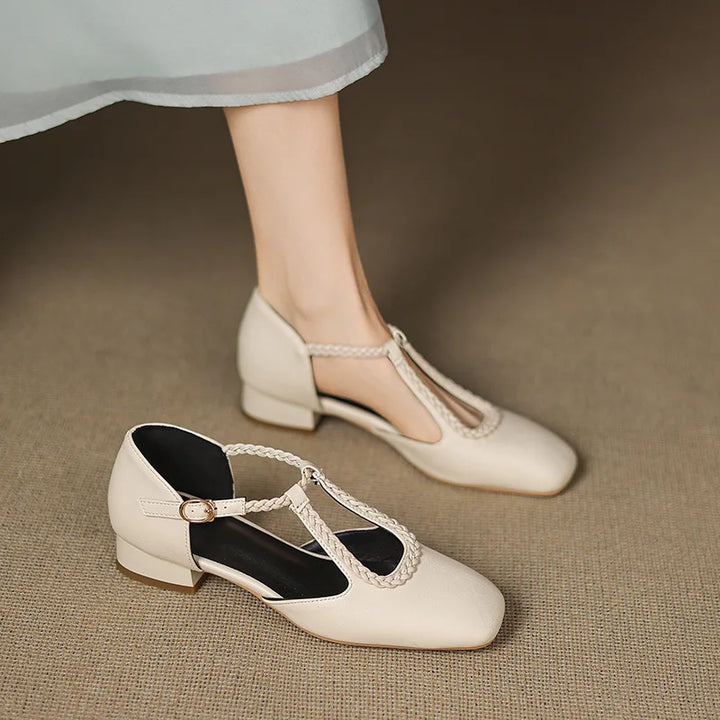 Estelle | Retro Leren Ballerina's