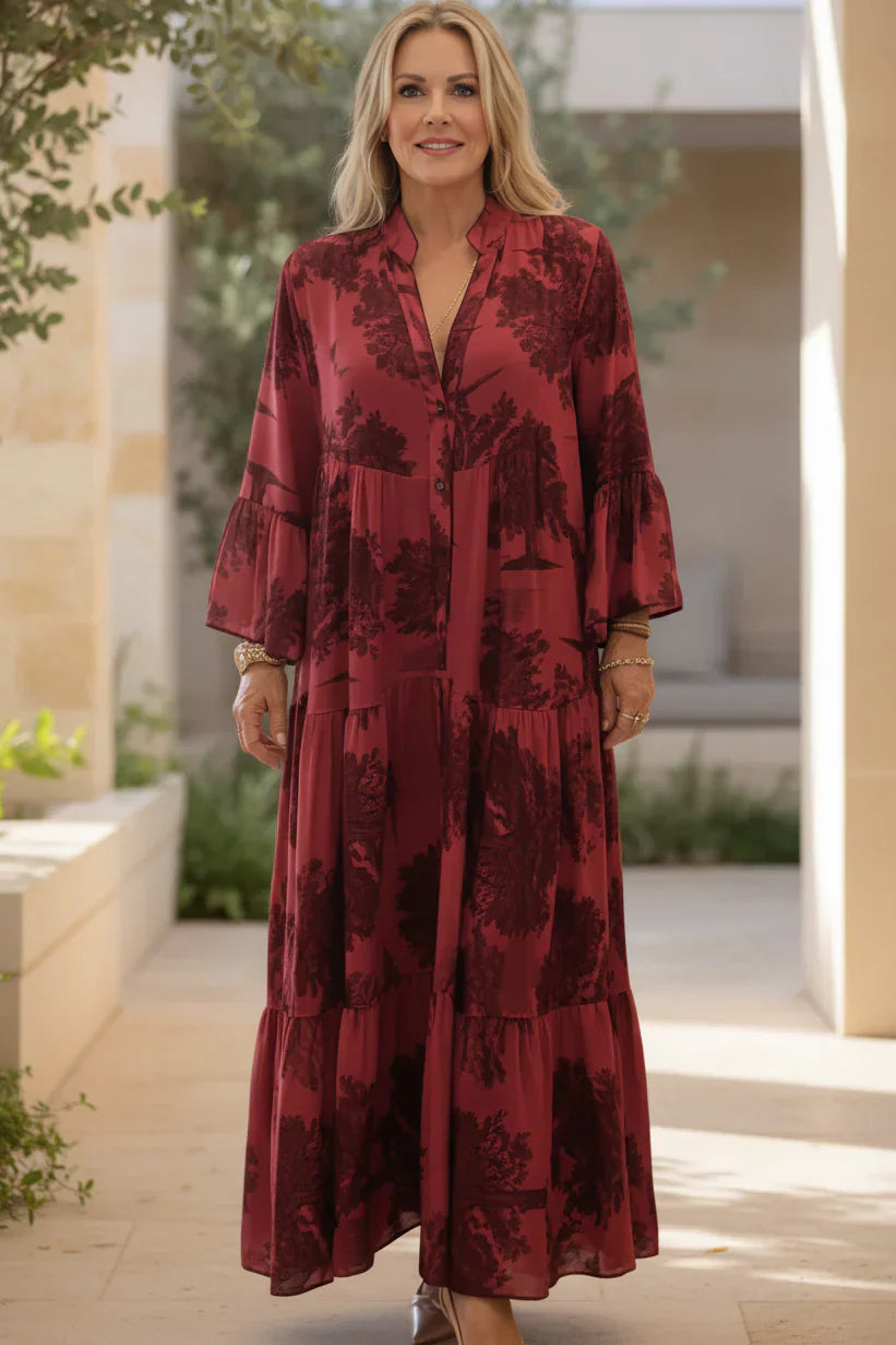 OLIVIA - BOTANISCH MAXI JURK