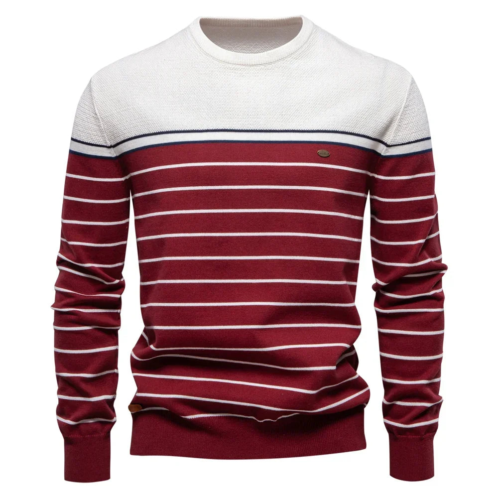 Van Laarhoven Mode | Herentrui met streepdesign