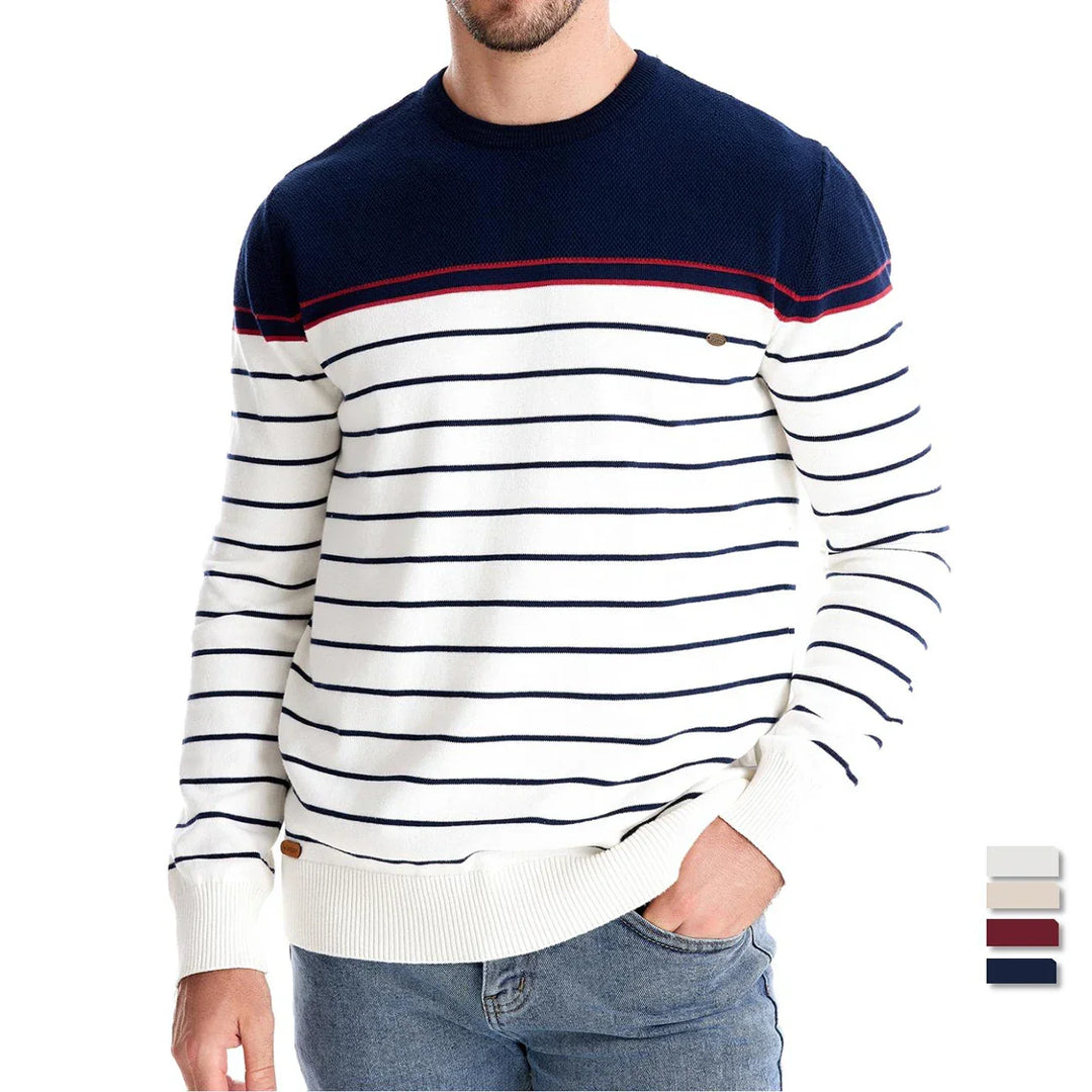 Van Laarhoven Mode | Herentrui met streepdesign
