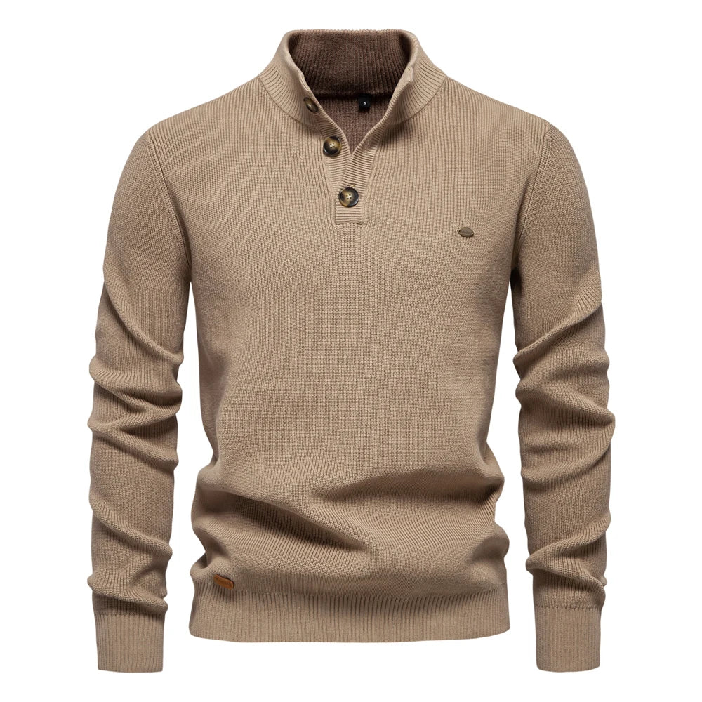 Van Laarhoven Mode | Herentrui met knoopdetails