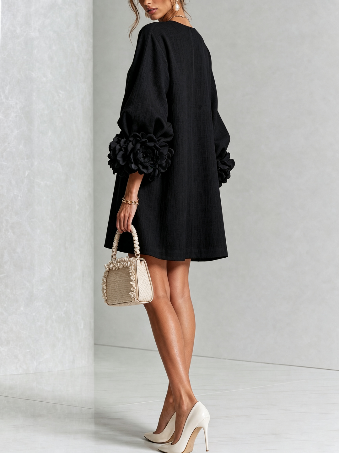Rosalie™ | Mini-jurk met knoopsluiting