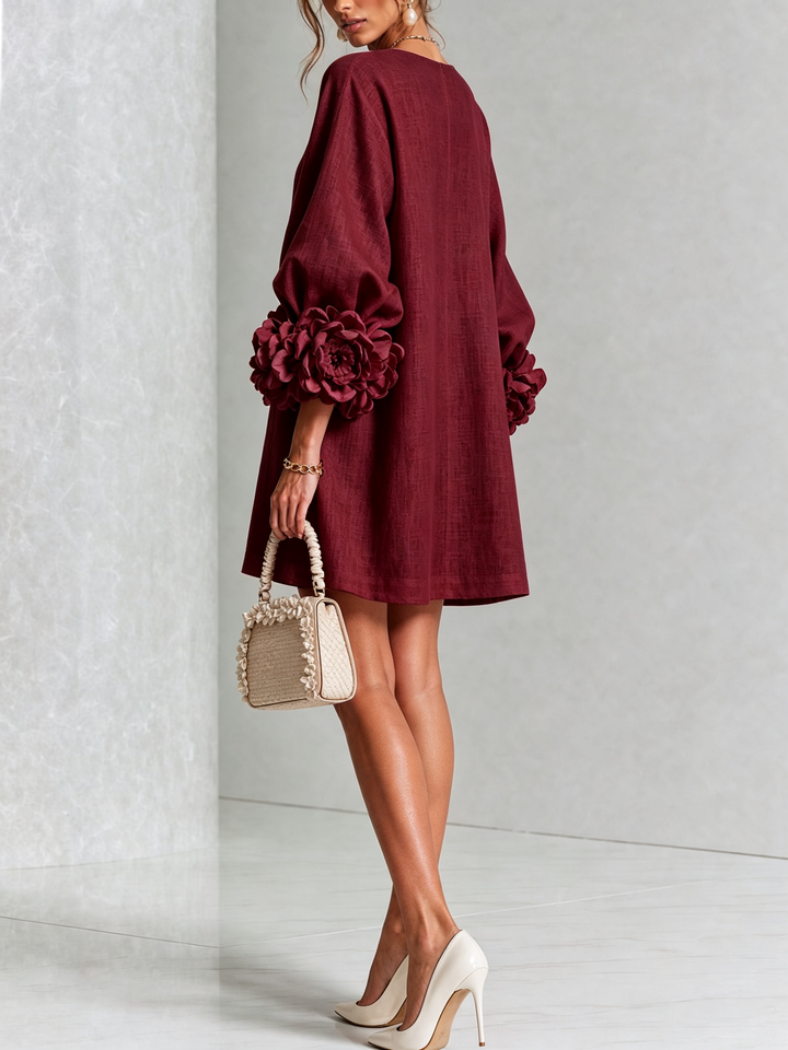Rosalie™ | Mini-jurk met knoopsluiting
