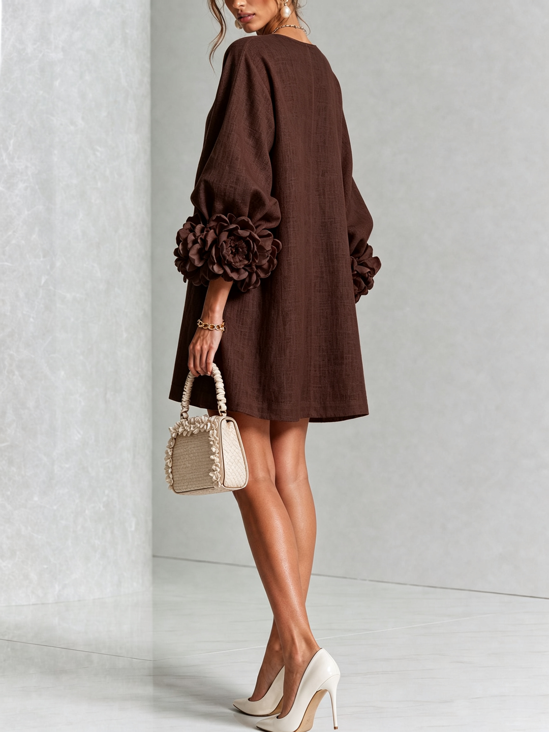 Rosalie™ | Mini-jurk met knoopsluiting