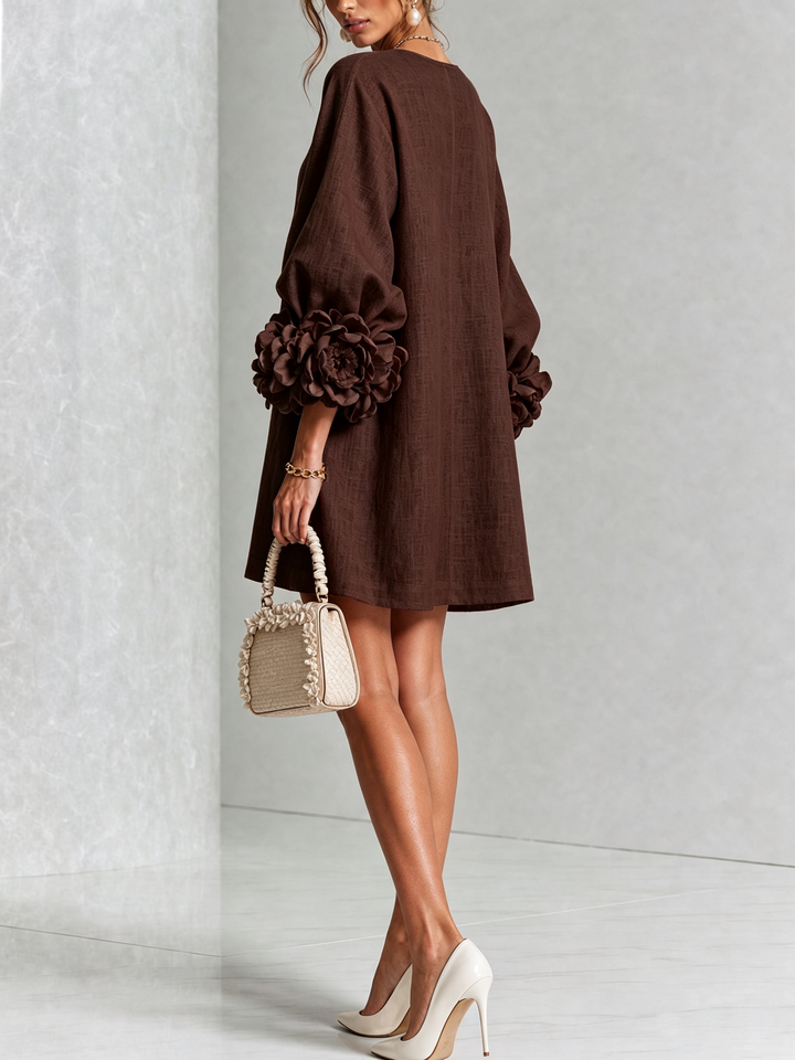 Rosalie™ | Mini-jurk met knoopsluiting