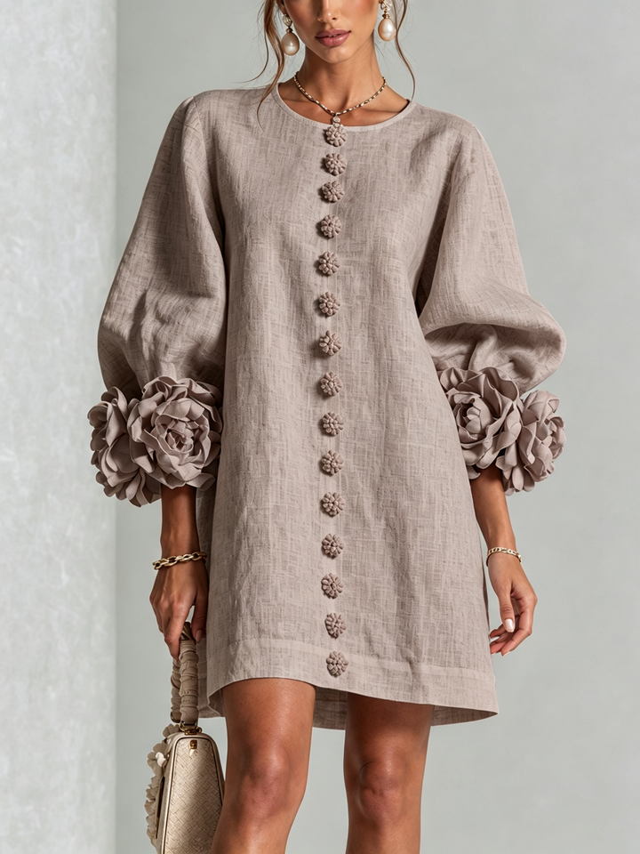 Rosalie™ | Mini-jurk met knoopsluiting