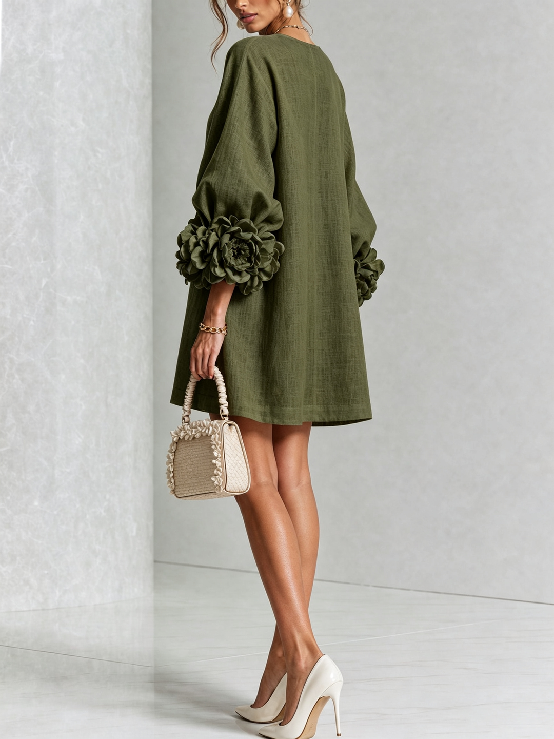 Rosalie™ | Mini-jurk met knoopsluiting