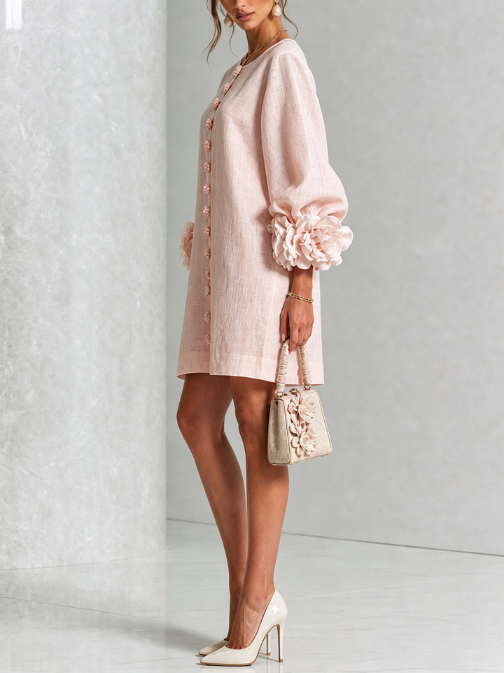 Rosalie™ | Mini-jurk met knoopsluiting