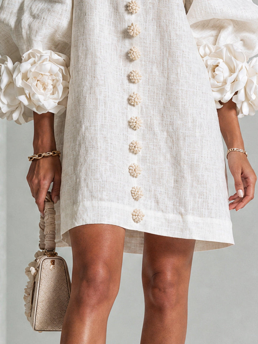Rosalie™ | Mini-jurk met knoopsluiting
