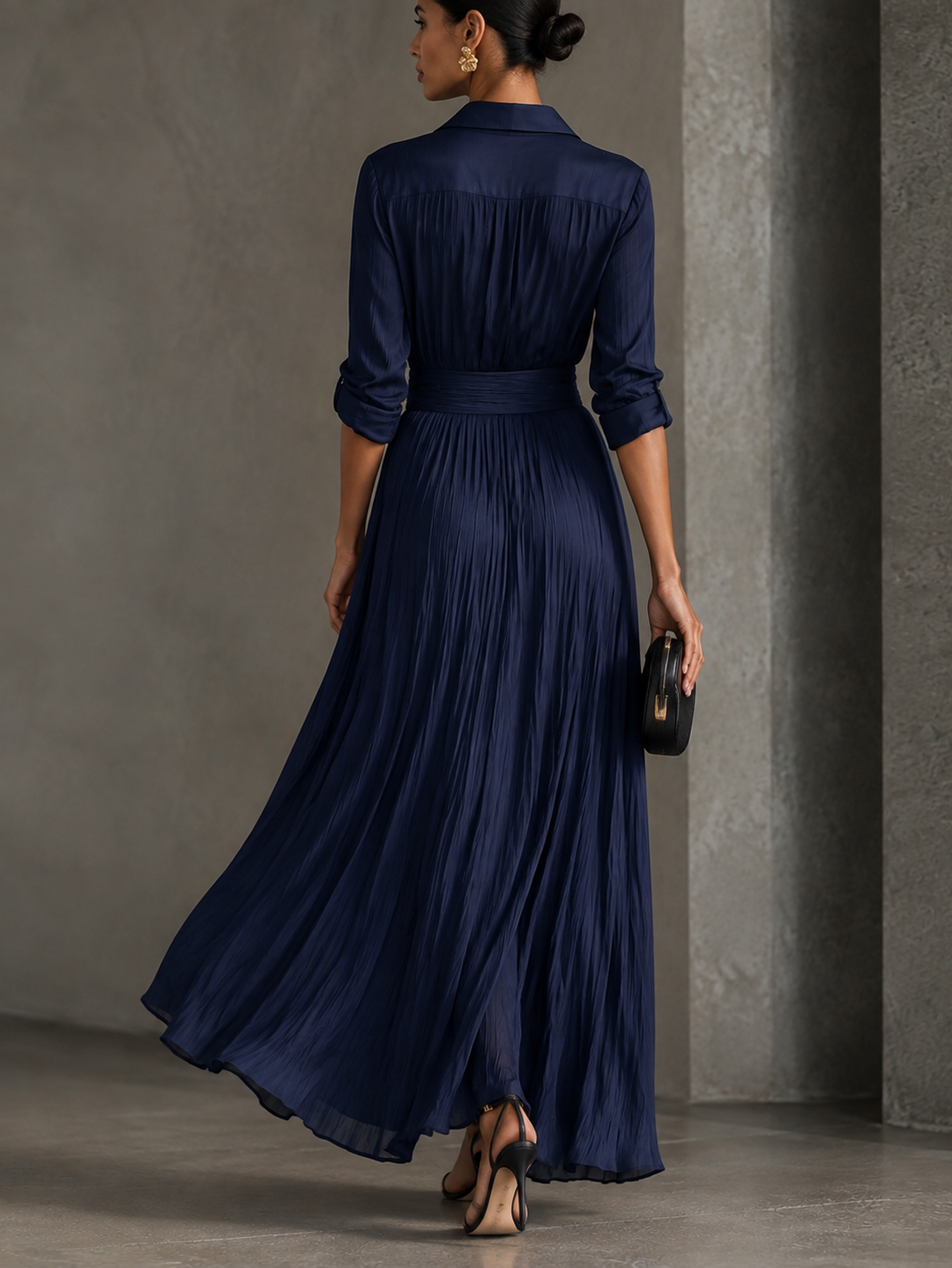 Allegra™ | Elegante Maxi-Jurk met Tailleknopen