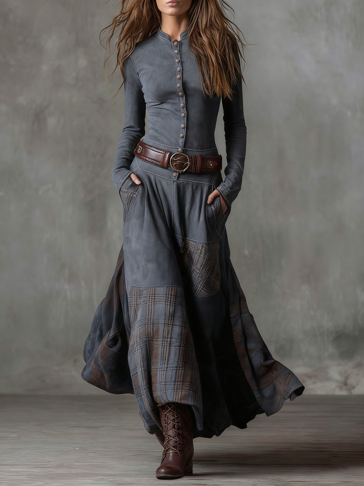 Elisa | Maxi-jurk met ceintuur