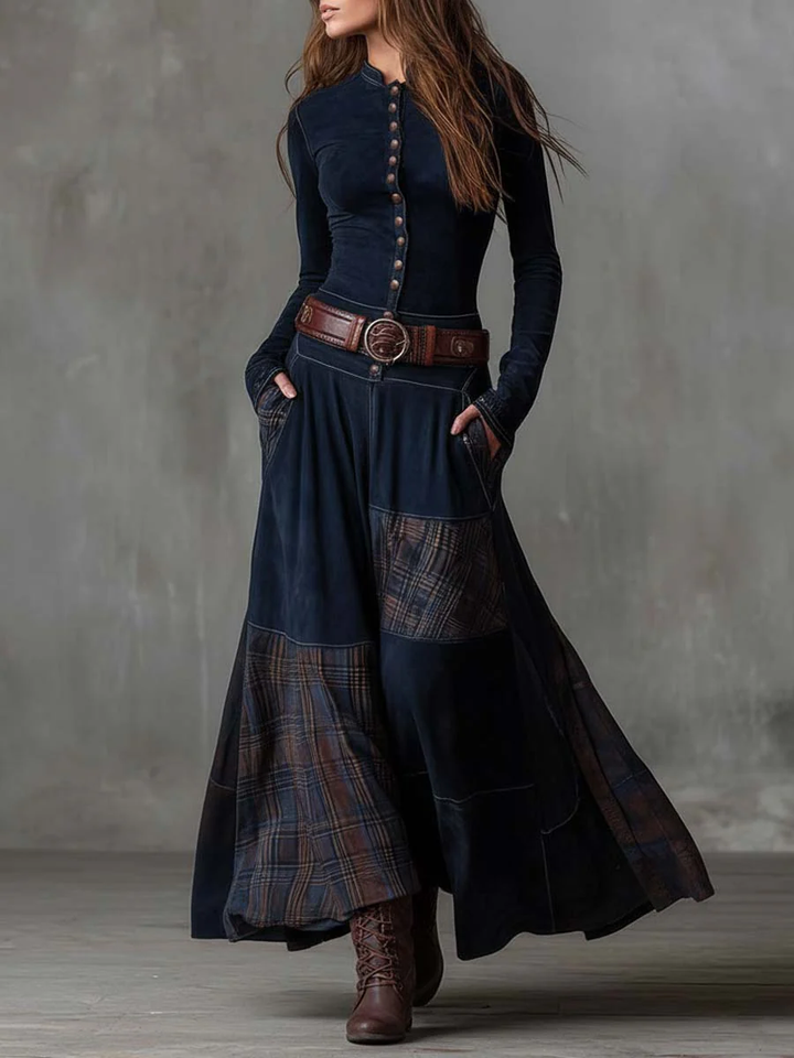 Elisa | Maxi-jurk met ceintuur