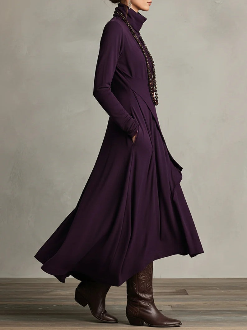 Genevieve | Elegante jurk met hoge hals