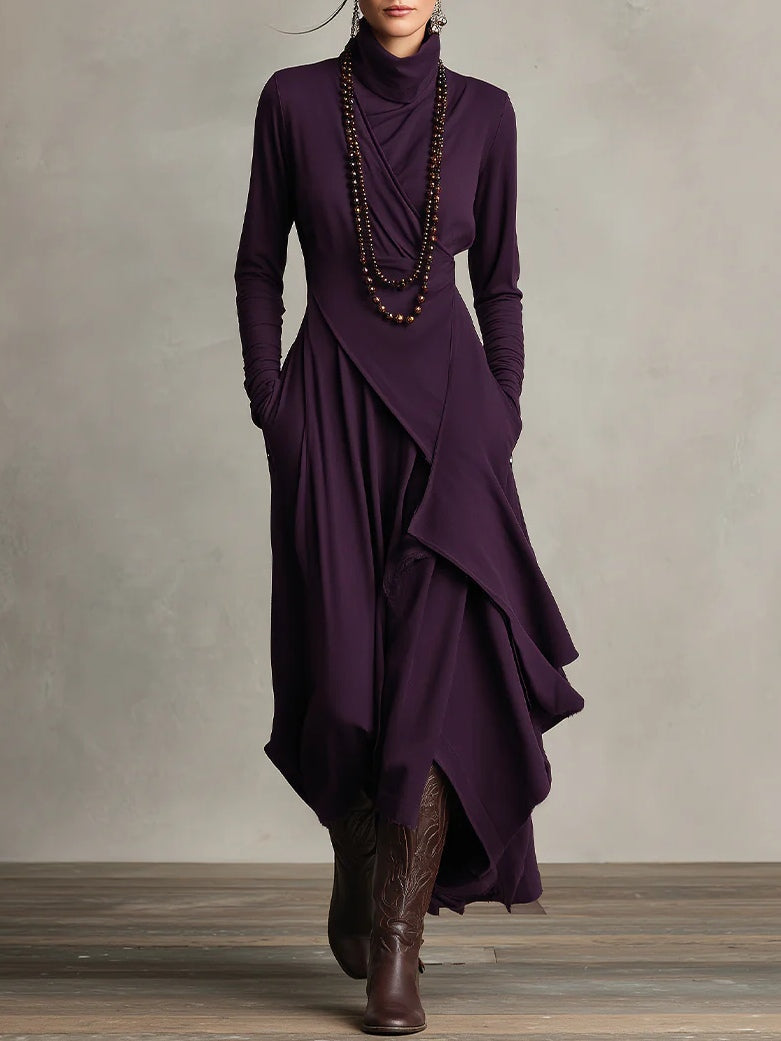 Genevieve | Elegante jurk met hoge hals