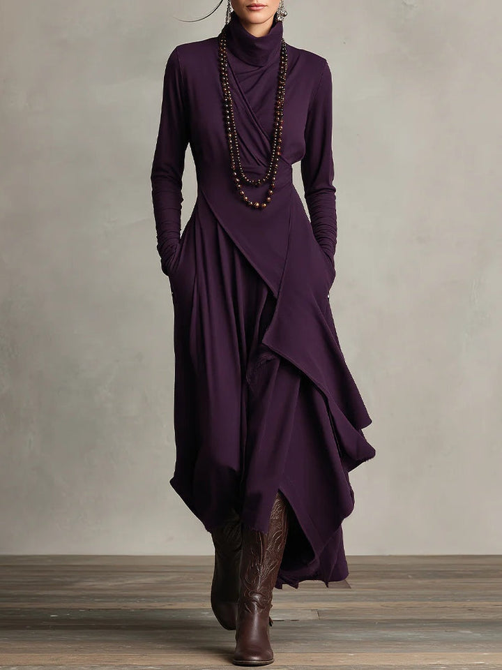 Genevieve | Elegante jurk met hoge hals