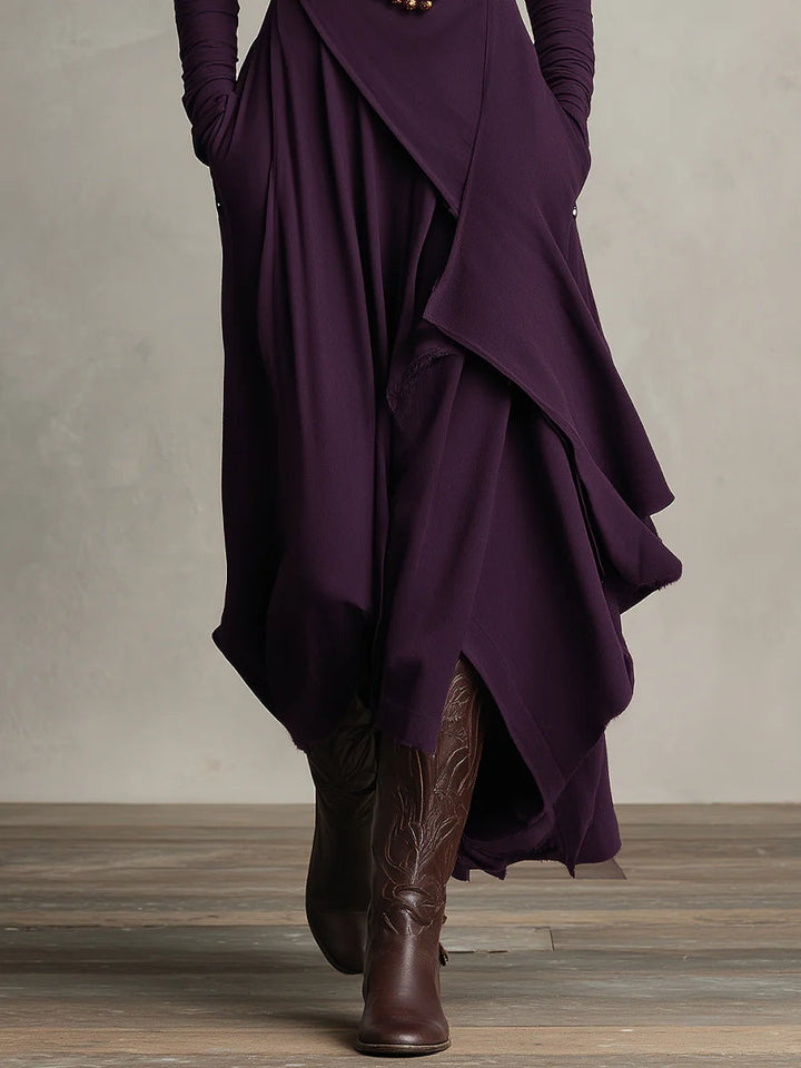 Genevieve | Elegante jurk met hoge hals