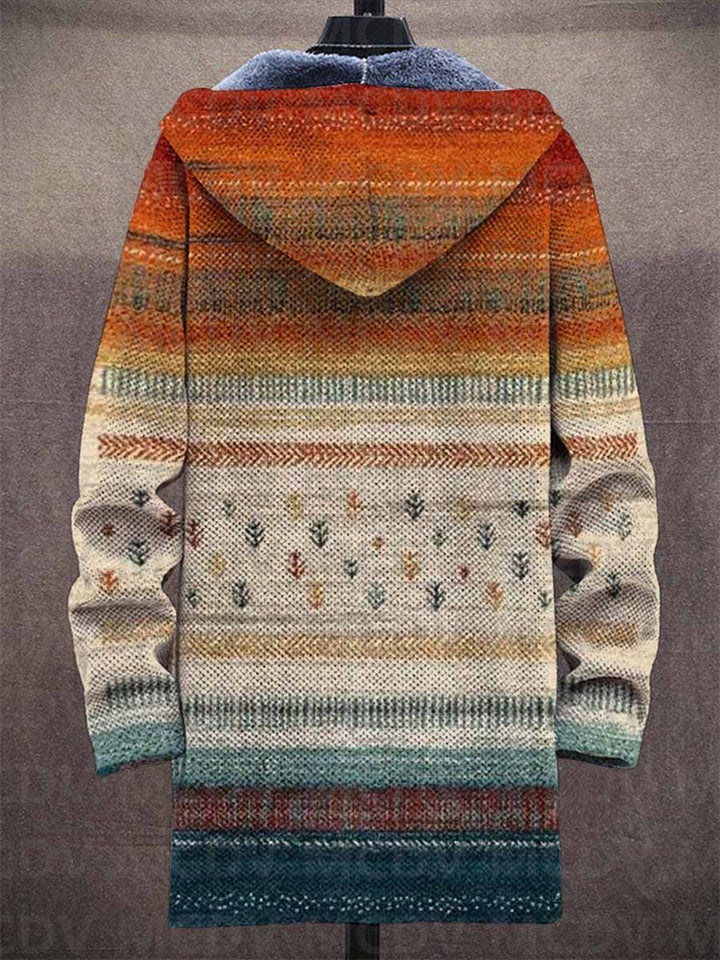 Diana | Gewatteerd vest met artistiek patroon