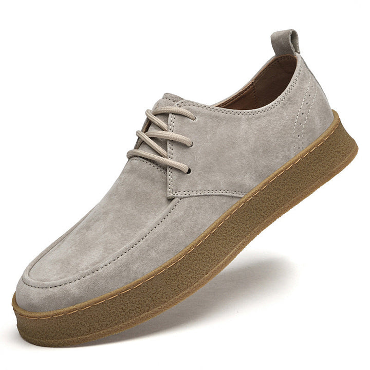 Matte Leren Oxford Schoenen voor Heren - Slim Casual Stijl