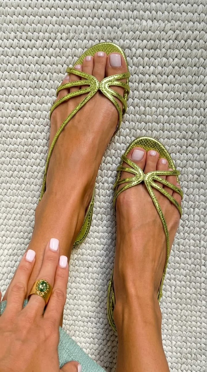 Ginevra | Gouden Sandalen Zomer Elegantie