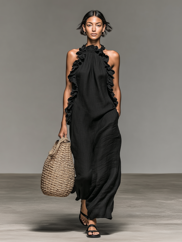 Luna | Maxi Jurk met Zakken
