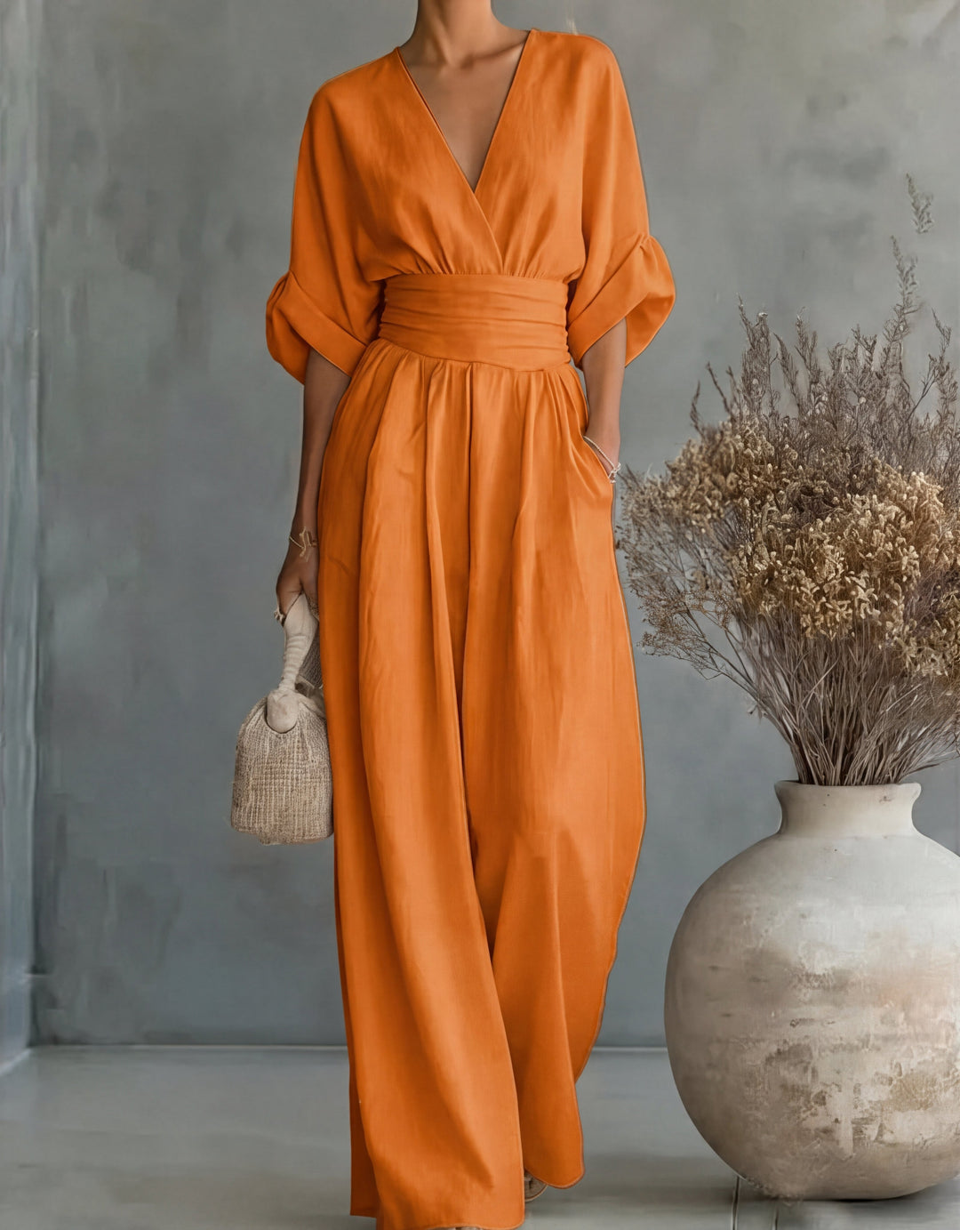 Feline | Elegante, Vloeiende Jumpsuit