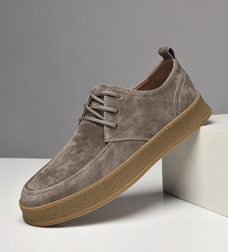 Matte Leren Oxford Schoenen voor Heren - Slim Casual Stijl