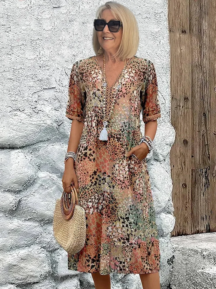 VERONICA | VIBRANTE MIDI JURK