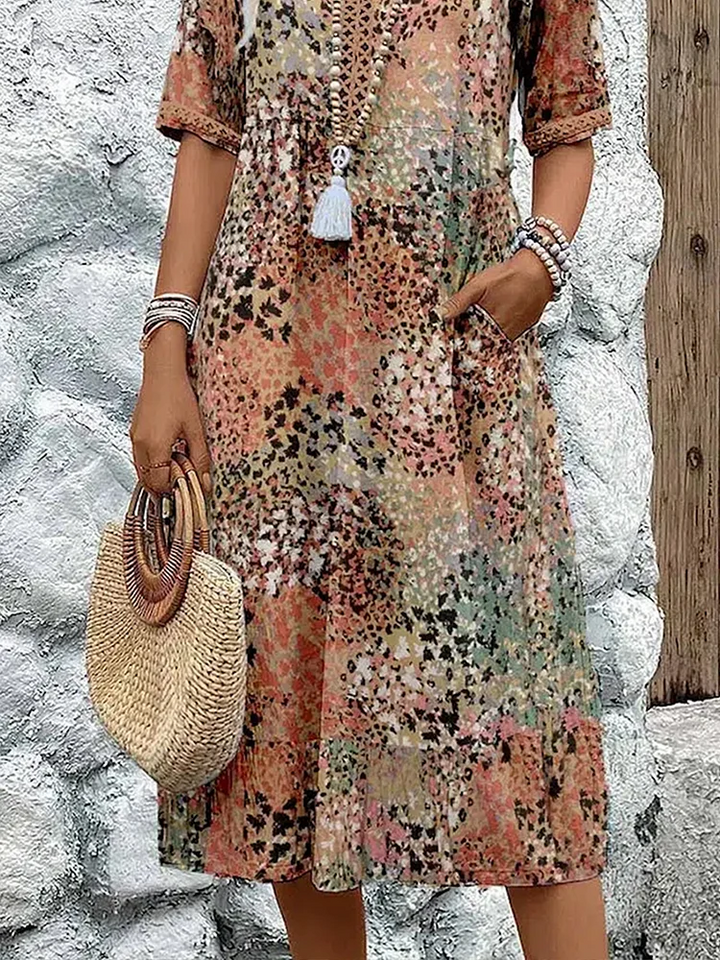 VERONICA | VIBRANTE MIDI JURK