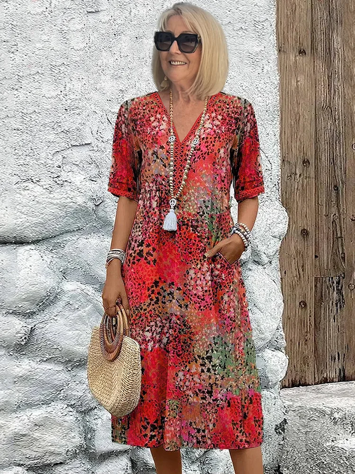 VERONICA | VIBRANTE MIDI JURK