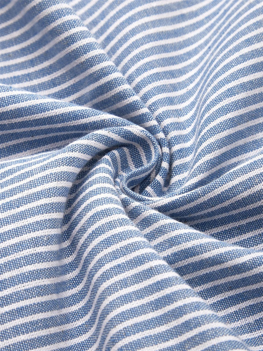 Brienne | Gestreepte Midi-jurk – Moeiteloze Comfort, Dagelijkse Zelfvertrouwen