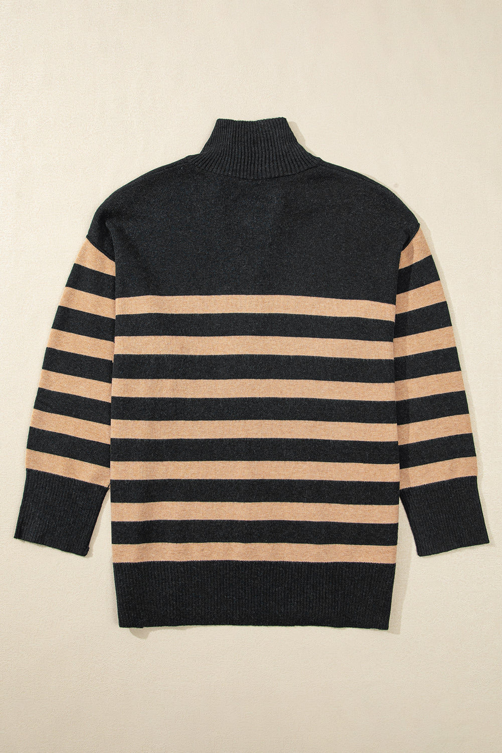 Trendy Casual Pullover Sweater met Lange Mouwen en Streeppatroon voor Dames